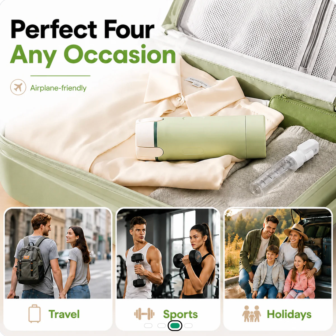 365MORA™ 4-in-1 Travel Dispenser