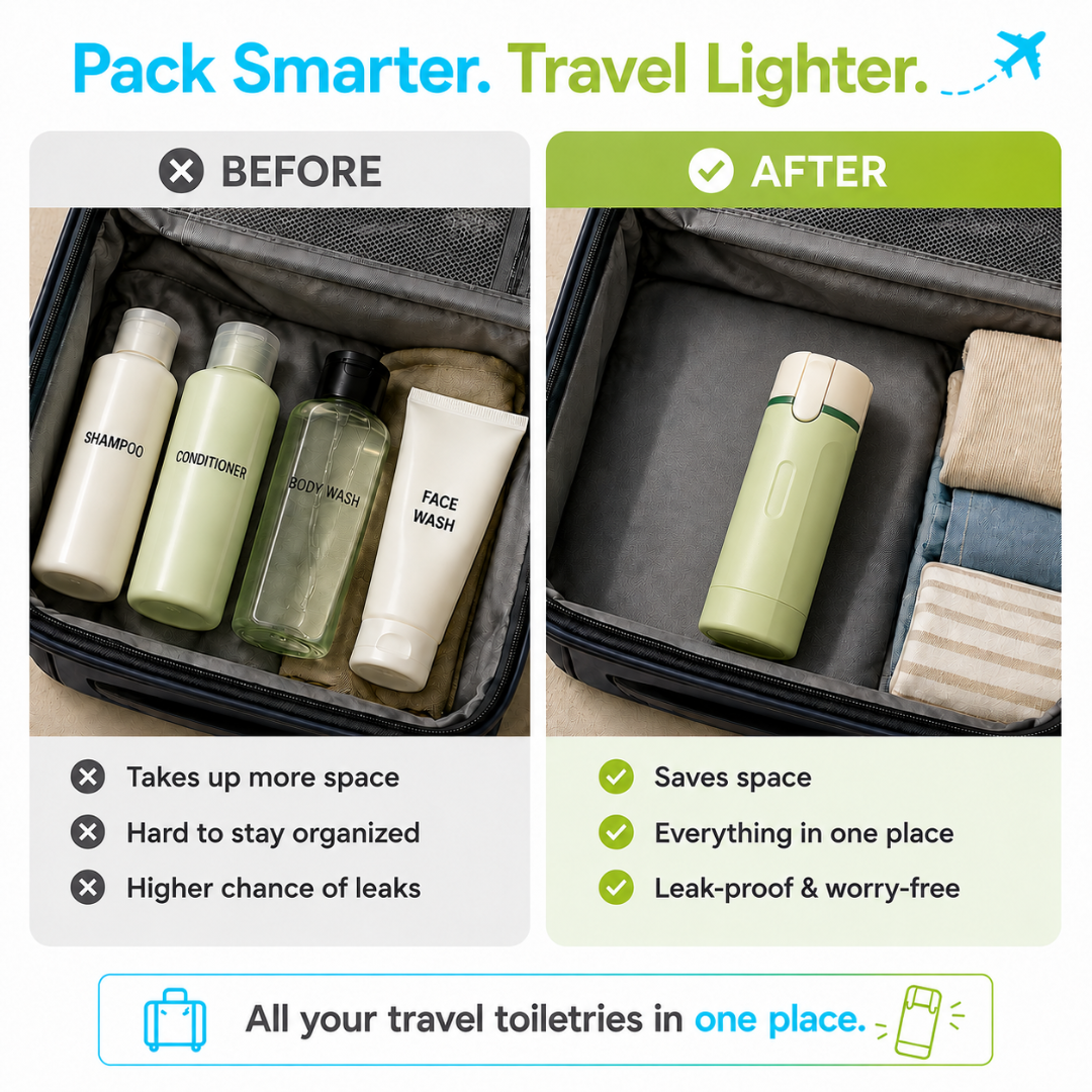 365MORA™ 4-in-1 Travel Dispenser