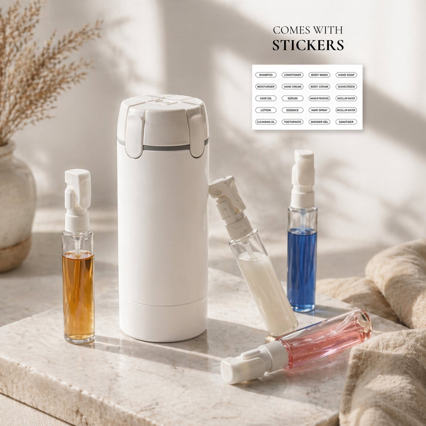 365MORA™ 4-in-1 Travel Dispenser