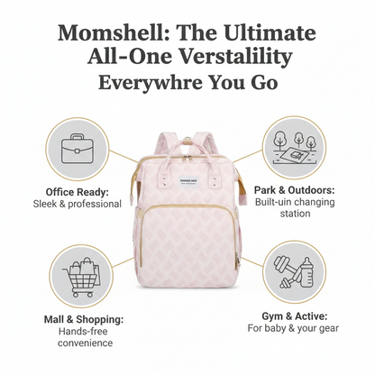 365MORA™ 3-in-1 Diaper Backpack with Portable Baby Bed