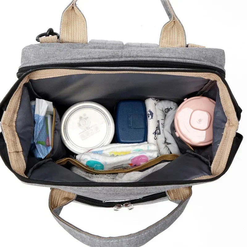 365MORA™ 3-in-1 Diaper Backpack with Portable Baby Bed